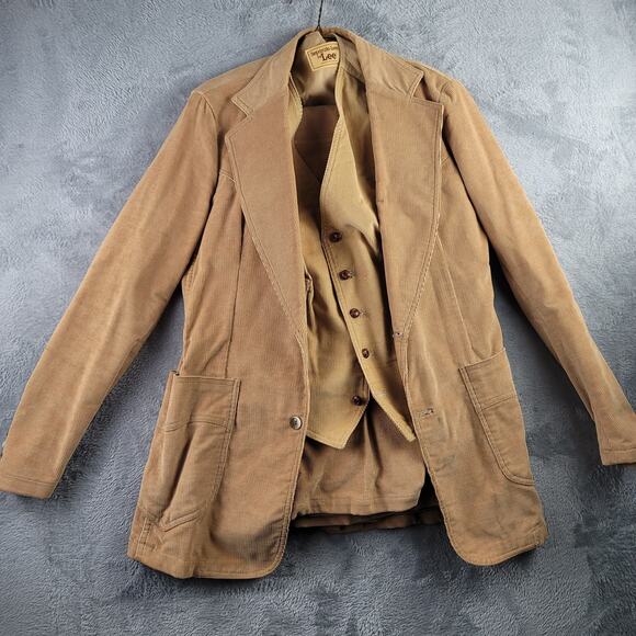 Vintage 1970s 3PC “Separate-Lees By Lee” Made In USA Size 40L Coat - Vest 42R - Picture 1 of 13